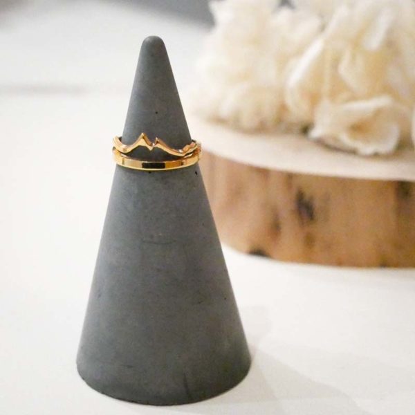 Endé - Bague Dent D'Oche - plaquée or