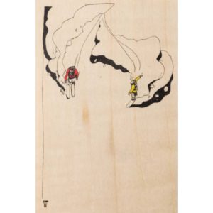 carte postale ski hors piste