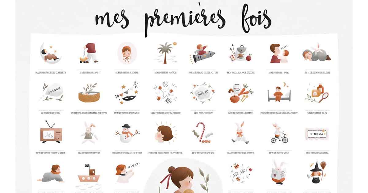 Affiche Mes Premières Fois - Oranger - La Cachette de Linette