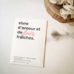Carte Vivre d'amour - fleurs des champs à semer