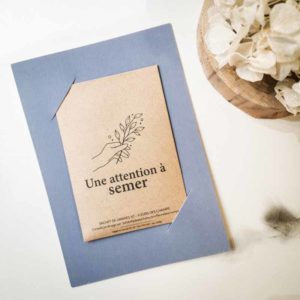 Carte Une attention à semer - fleurs des champs