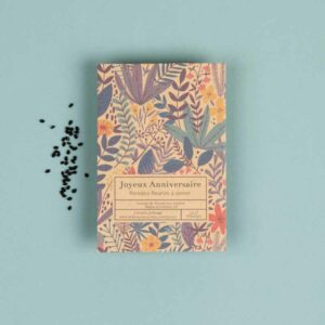 carte joyeux anniversaire graines de pensées