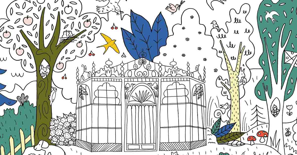Poster Jardin à colorier – Image 3