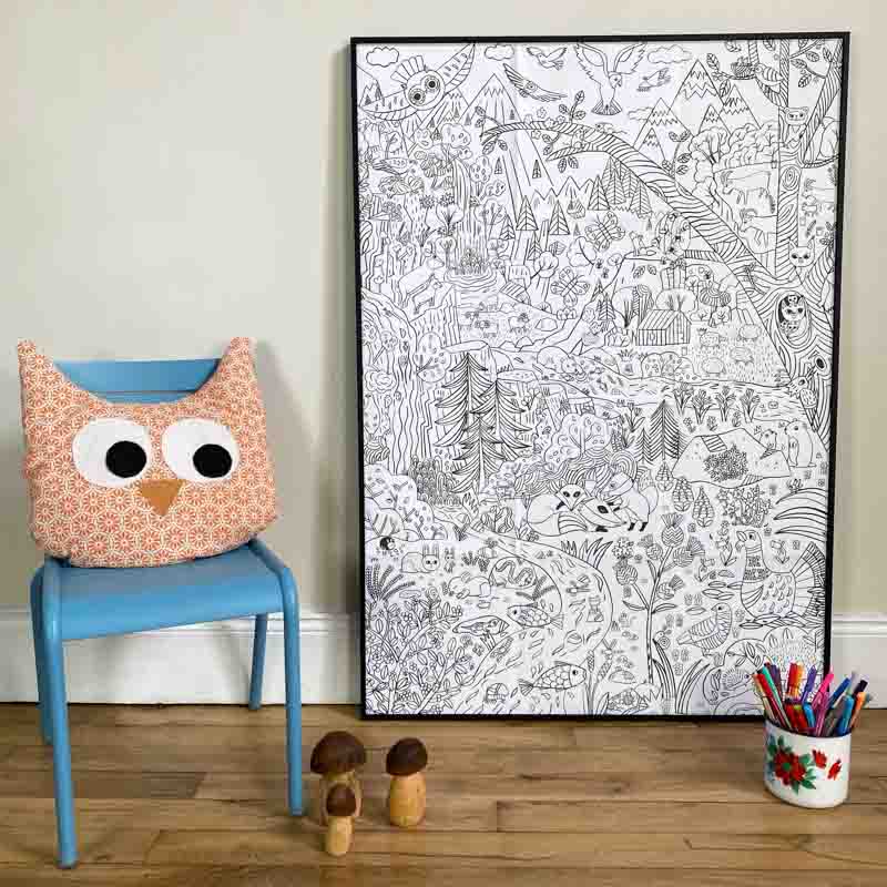 Poster Montagne à colorier – Image 2