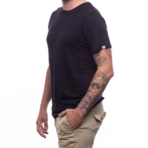 T-shirt homme 100% lin - Noir