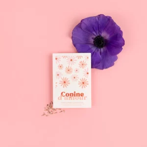 carte copine d'amour graines de coquelicot à semer