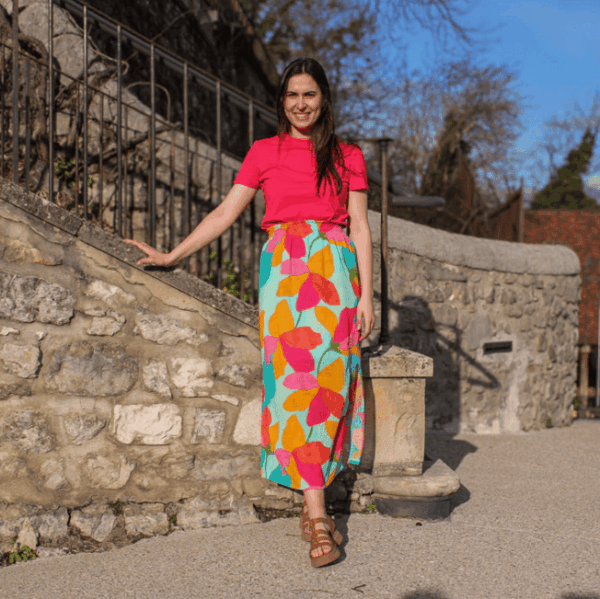 Jupe longue fleurie – Image 2