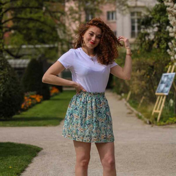 Petite jupe vert d'eau