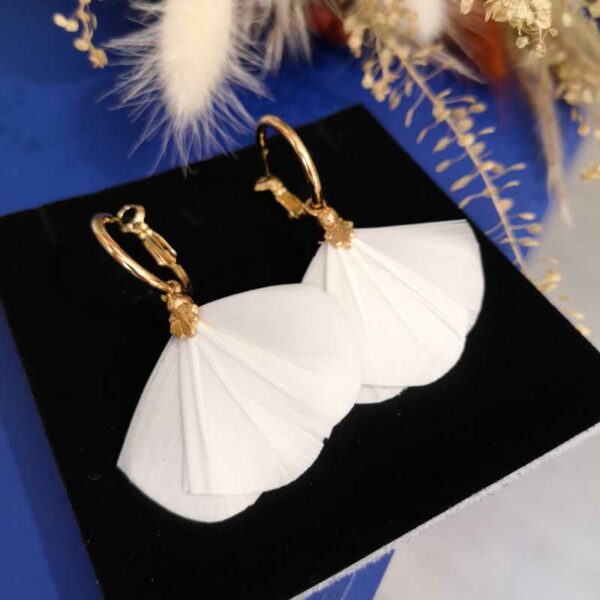 Fleur de Plumes - Boucles Poppie's - Blanches
