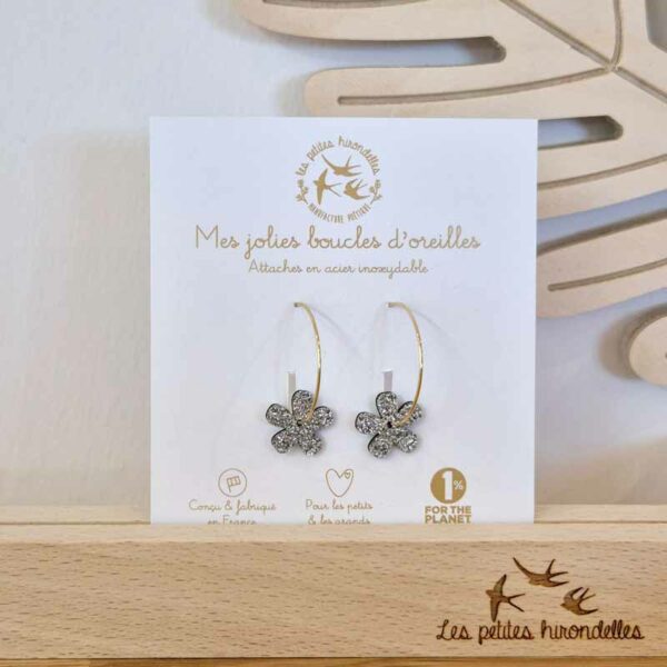 Les Petites Hirondelles - Créoles fleurs – Image 4