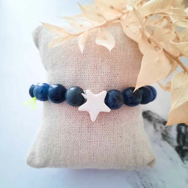 Margote céramiste - Bracelet sodalite 10mm