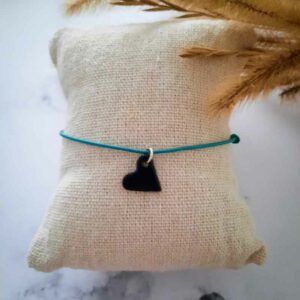 Margote céramiste - Bracelet cordon coeur