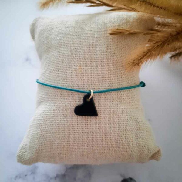 Margote céramiste - Bracelet cordon coeur