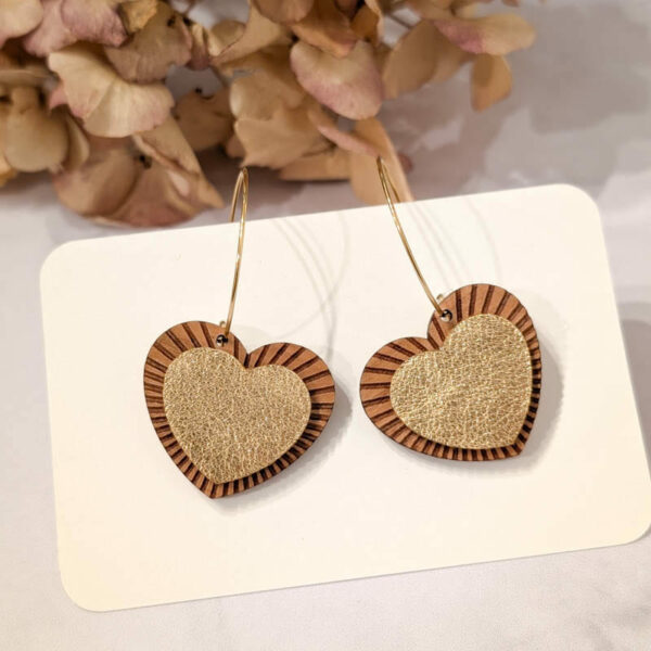 Martho - Boucles d'oreilles Coeurs – Image 2