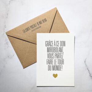 carte postale mariage humoristique