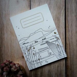 Carnet A5 relié - Le Mont Granier depuis le lac St André