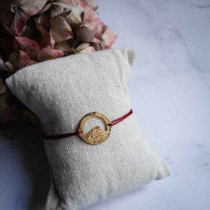 bracelet sur cordon doré mont granier