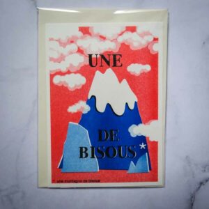 carte une montagne de bisous