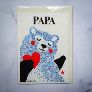 carte A5 papa ours