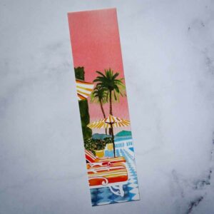 marque-pages illustré paysage estival