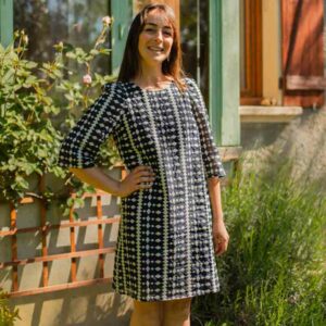robe brodée en coton