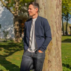 sweat zippé homme