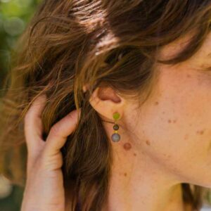 boucles d'oreilles pierres semi-précieuses