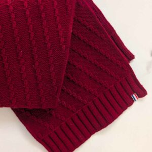 Blanc Bonnet - Echarpe Maud rouge torsadé