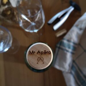 Bouchon de vin gravé - Mr Apéro