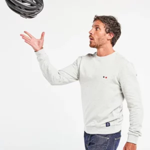 Sweat vélo gris - Taille S